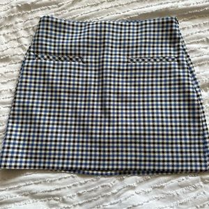 Zara checkered mini skirt size small